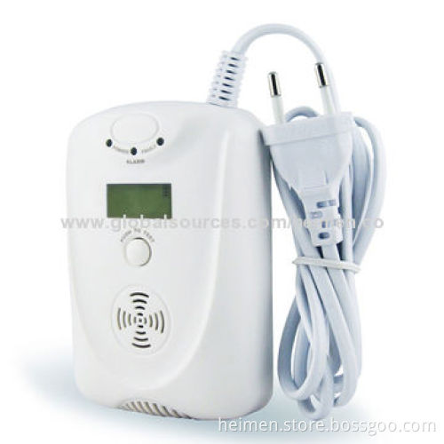 AC100-240V Household Independent CO Alarm with LCD Display